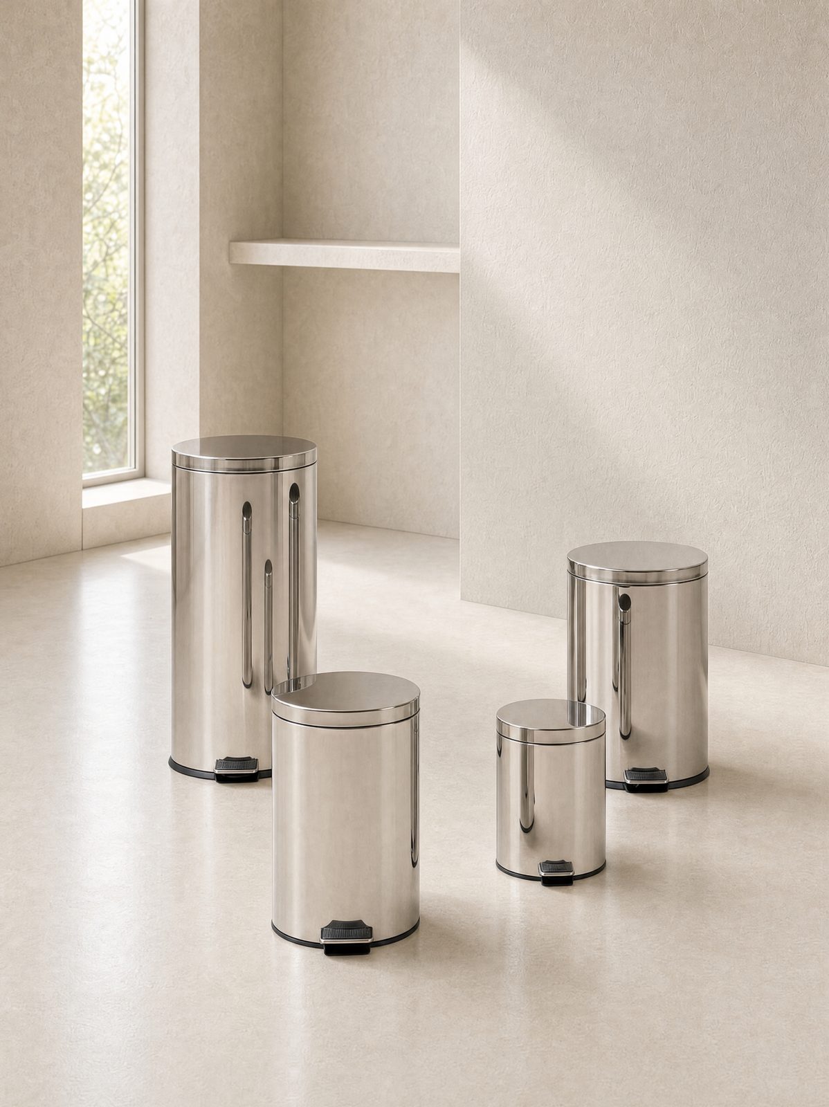 Inox Pedal Bin — Sisplamo