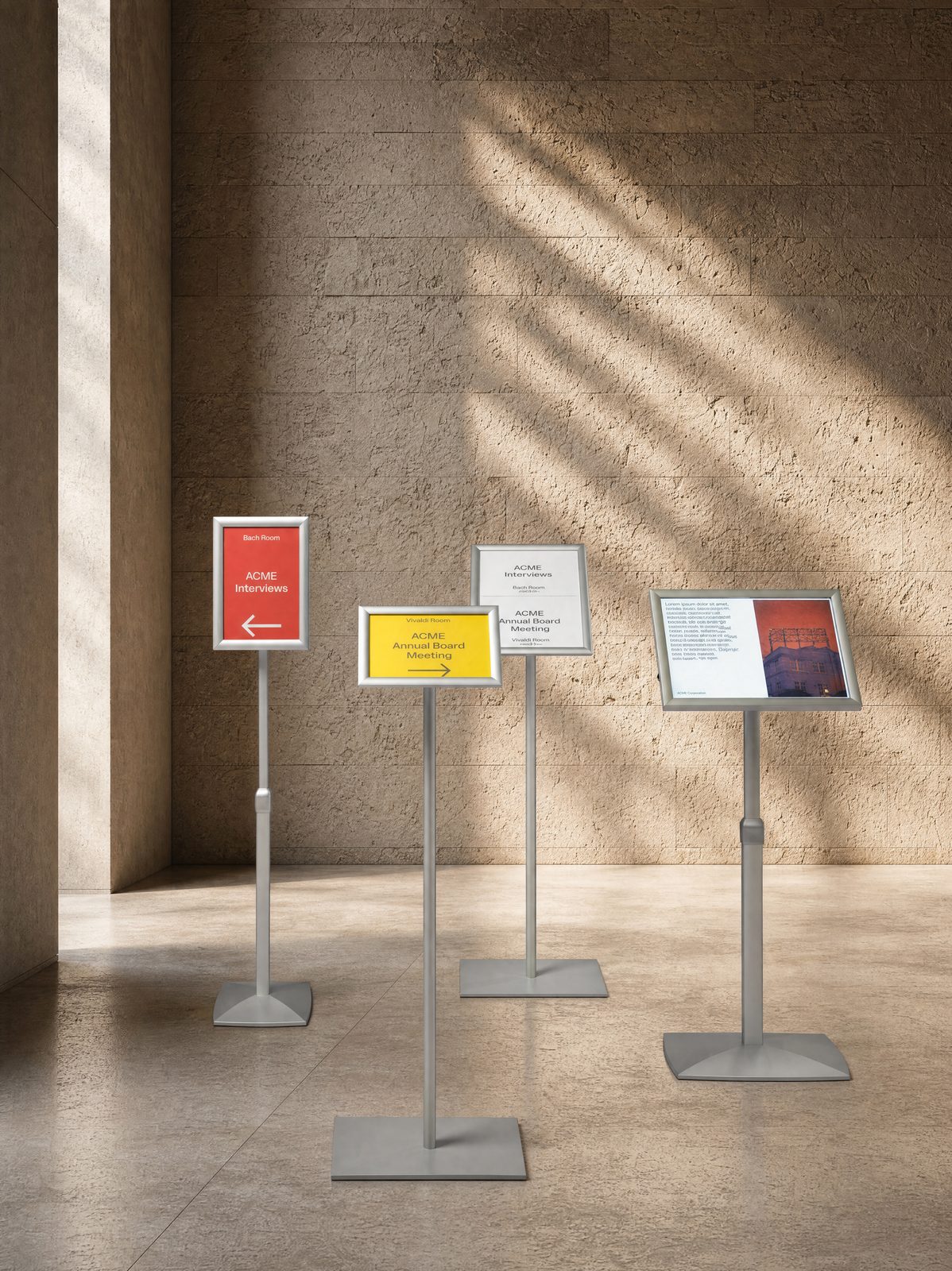 Lecterns Snap Frames vista 2